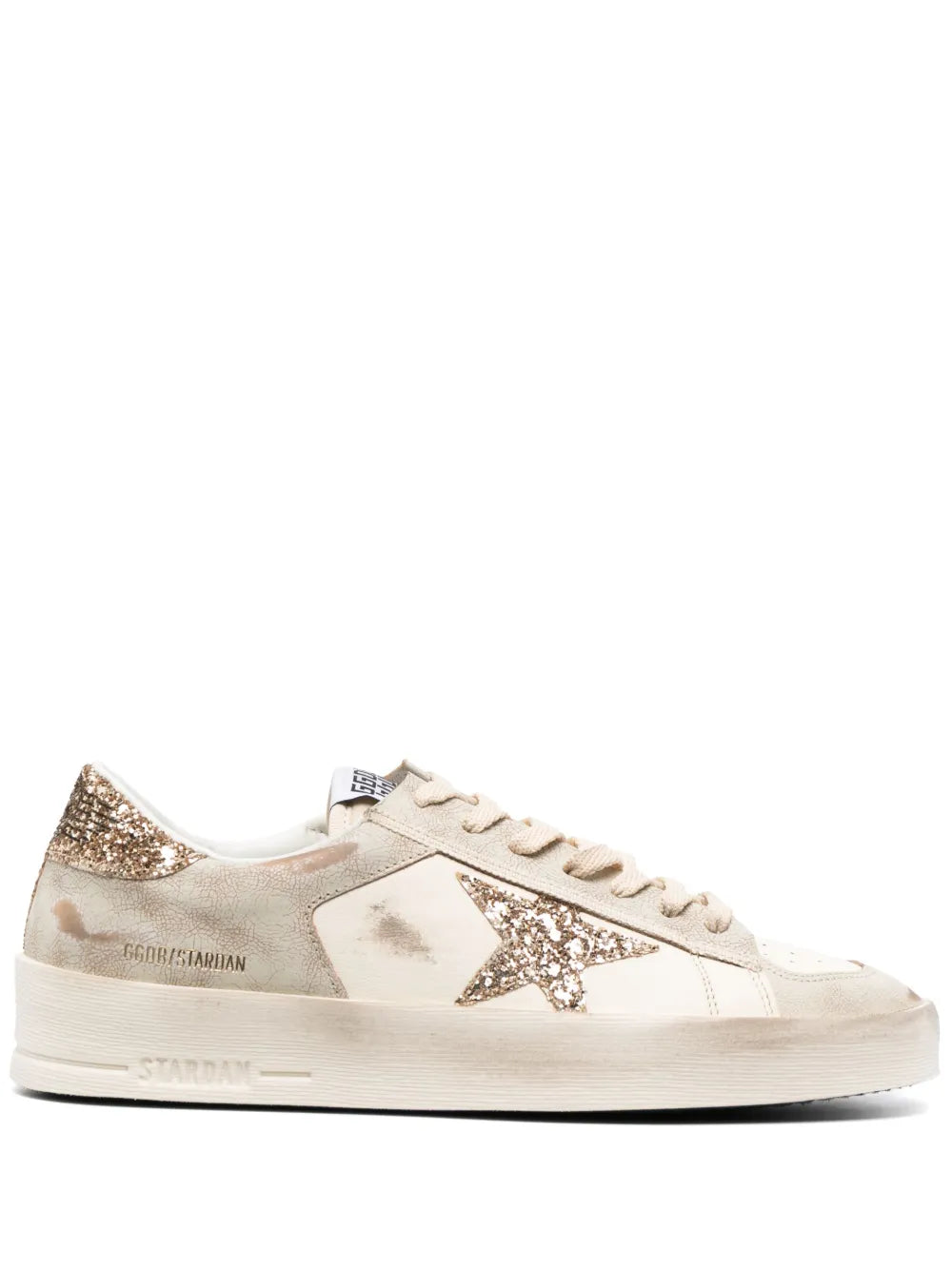 Golden Goose star-patch lace-up sneakers