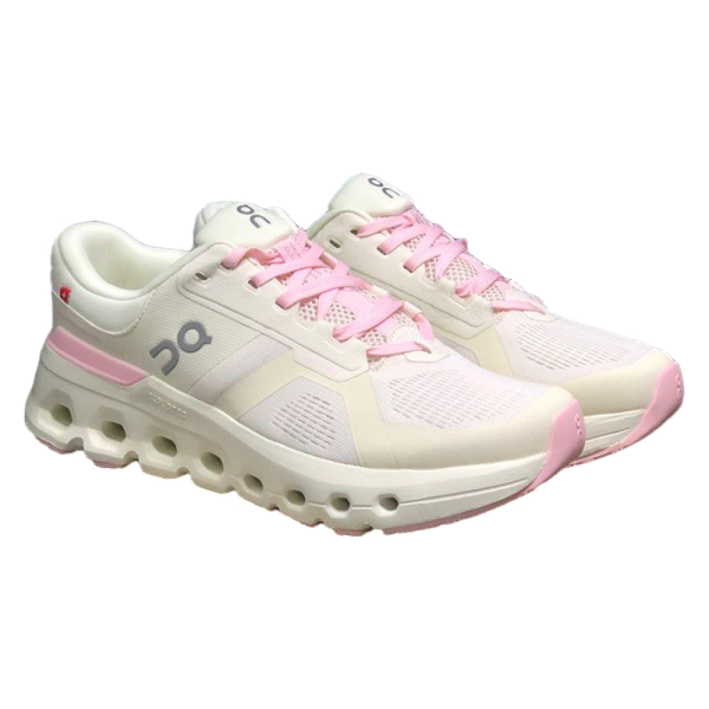 On Running Cloud Runner Shoes, White Pink, Sporty, Elegant