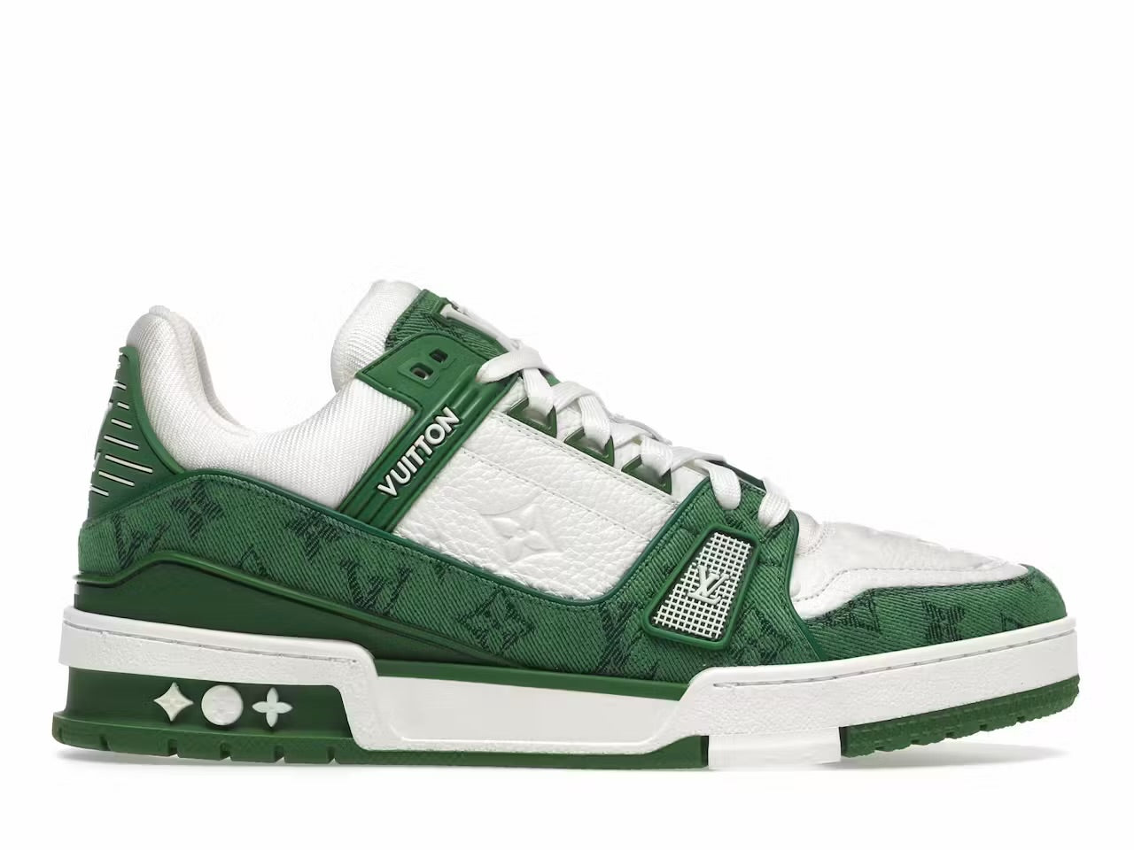 Louis Vuitton Trainer
Green Monogram Denim White