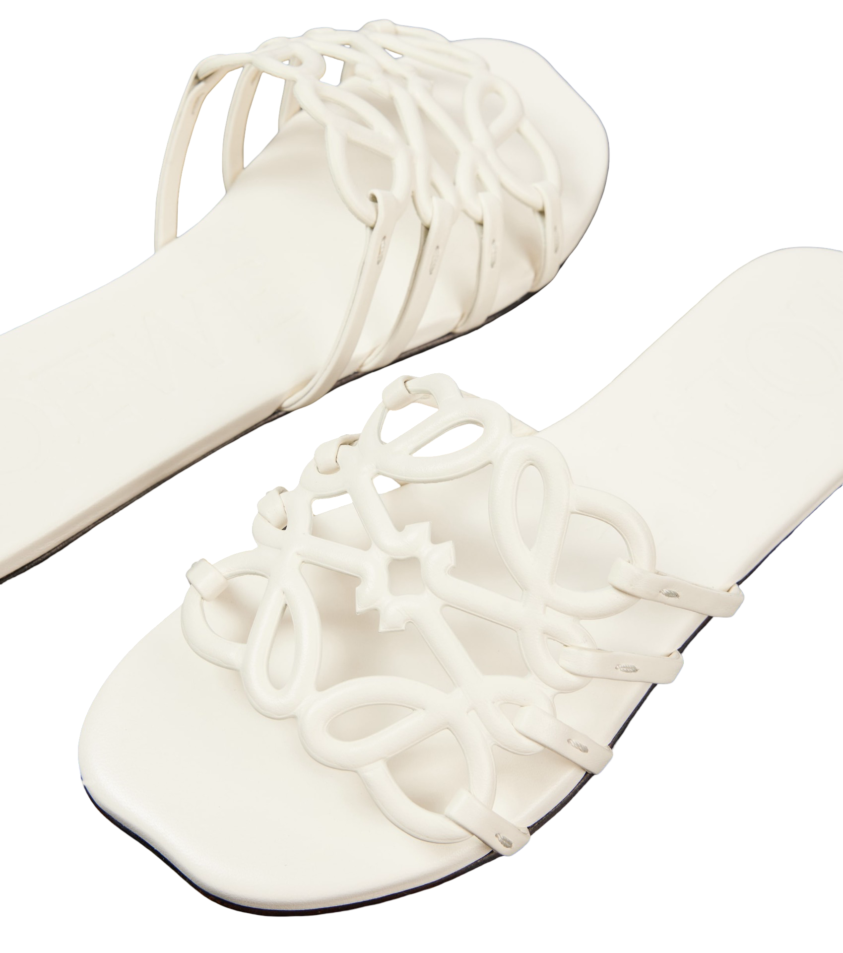 LOEWE
Petal Anagram leather slides