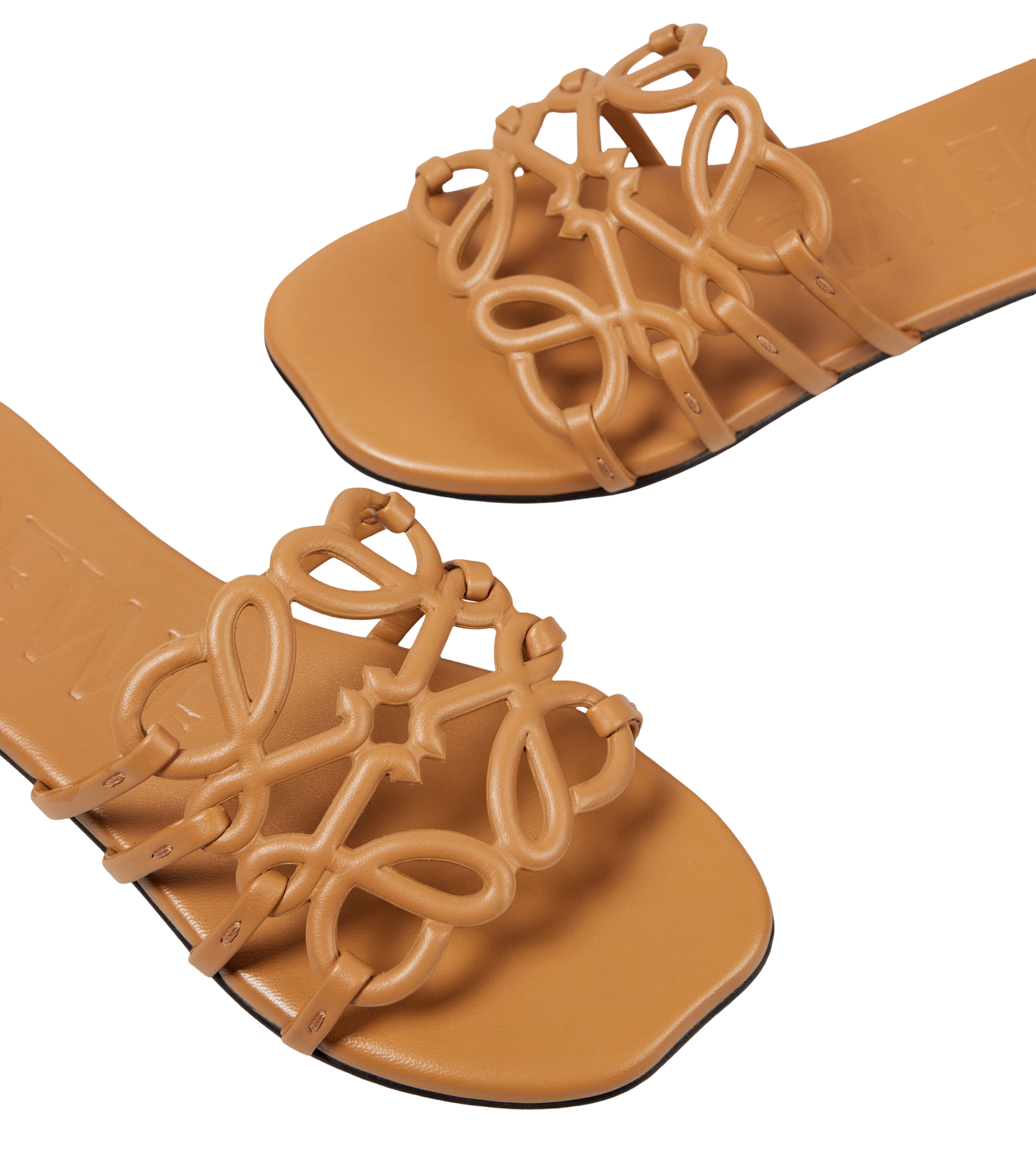 LOEWE
Petal Anagram leather slides