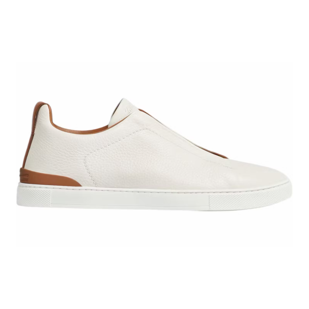 Zegna Deerskin Triple Stitch
Off White/Brown