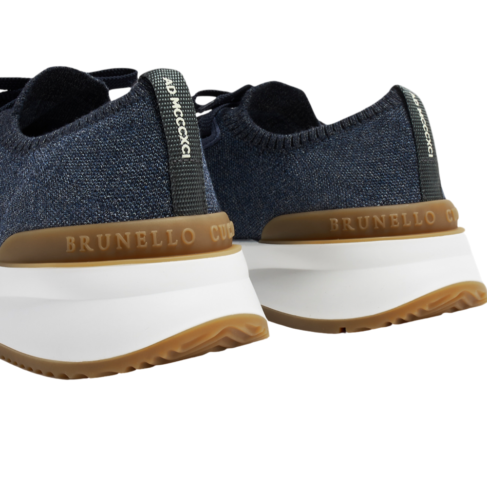 BRUNELLO CUCINELLI
Cotton chiné knit sneakers