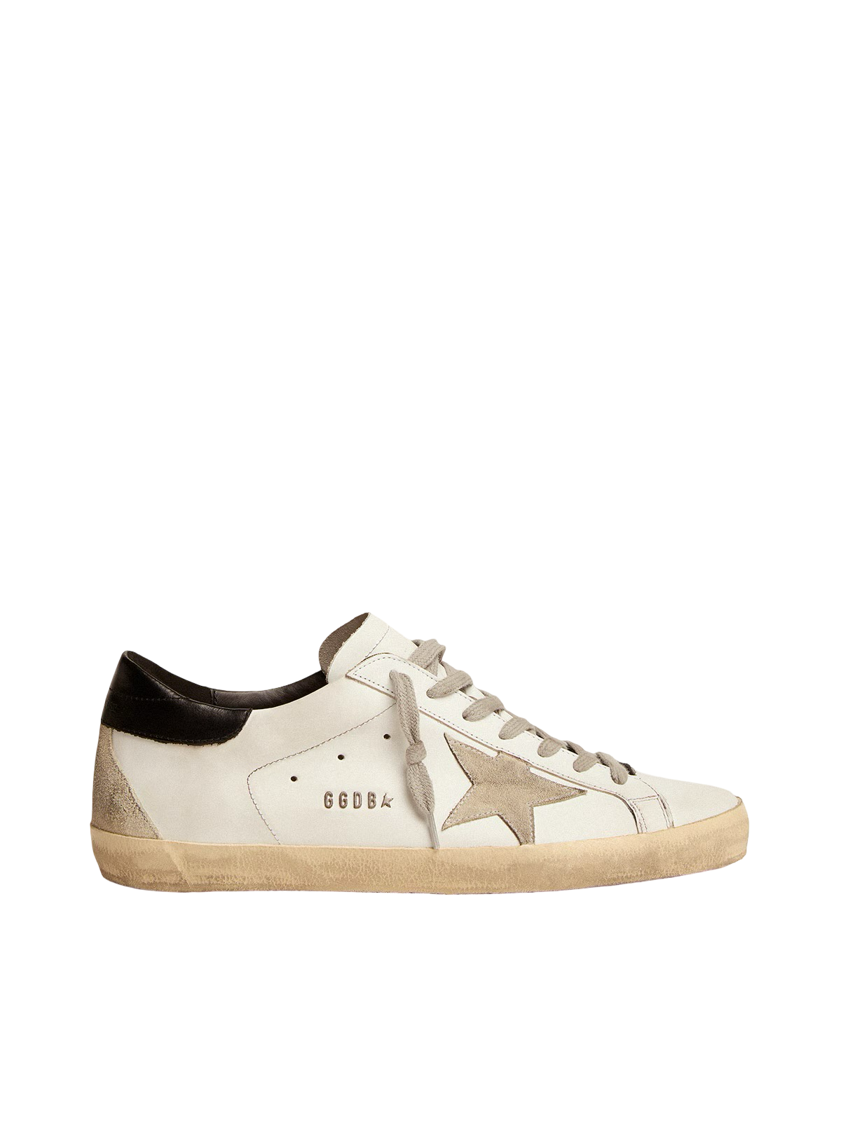 Golden Goose men Superstar Low Top Sneakers in white&black