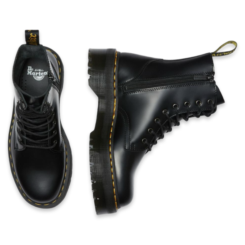 DR MARTENS JADON SMOOTH LEATHER PLATFORM BOOTS