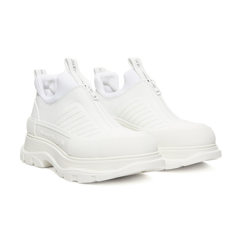 Alexander McQueen Tread Slick Zip Up – White