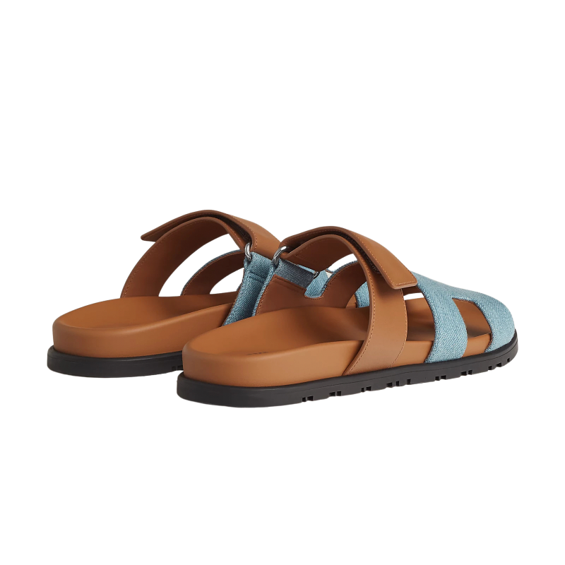 Hermes Chypre Sandal Bicolor/Denim
