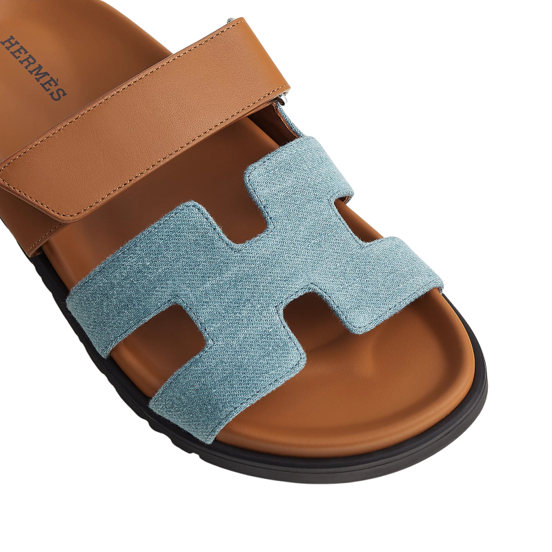 Hermes Chypre Sandal Bicolor/Denim