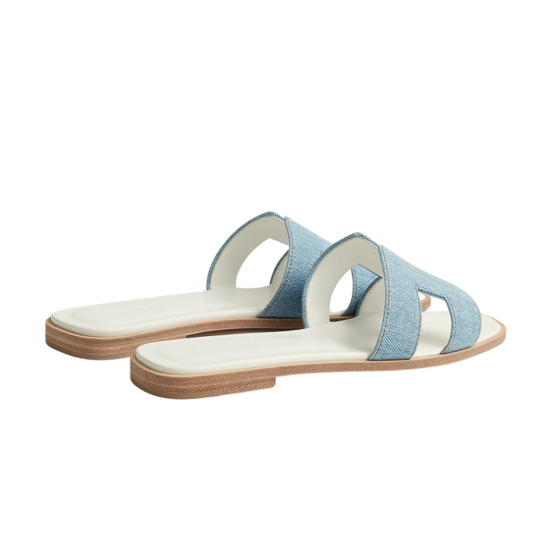 Hermes Oran Sandal Bleu/Clair