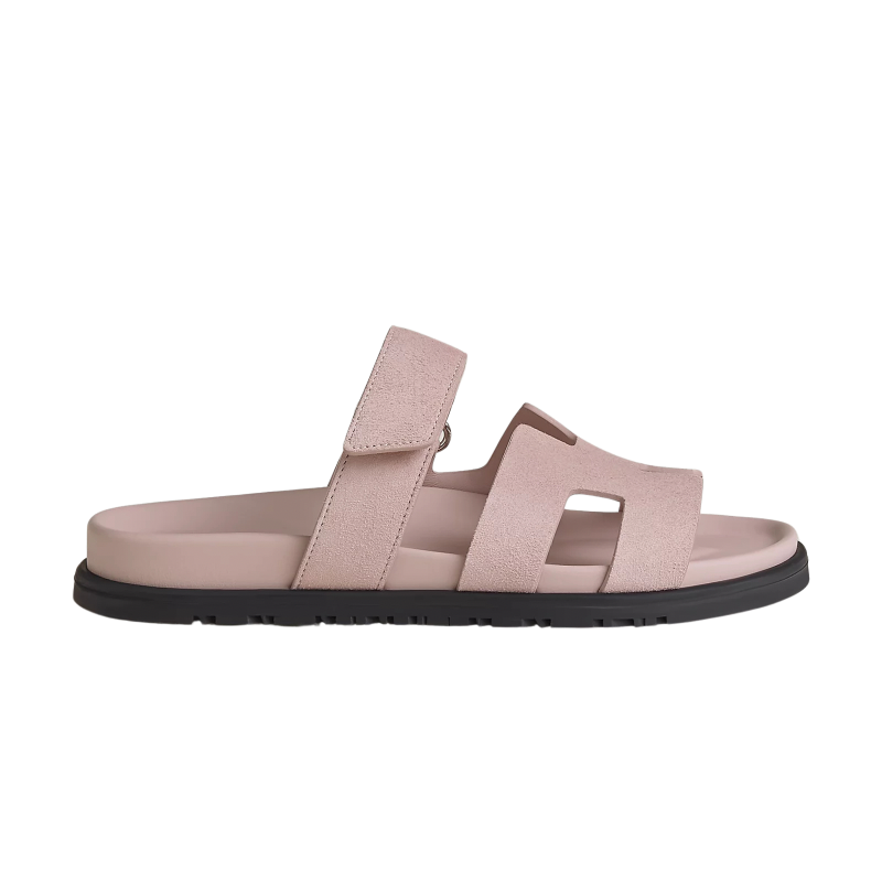 Hermes Chypre Sandal – Pink Suede