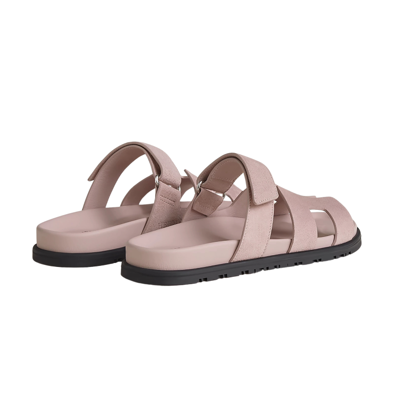 Hermes Chypre Sandal – Pink Suede