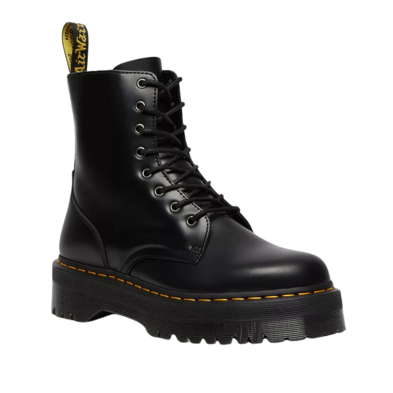 DR MARTENS JADON SMOOTH LEATHER PLATFORM BOOTS