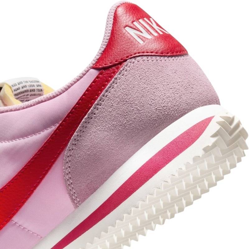 Nike Cortez Trainers Medium Soft Pink Fire Red Sail Team Orange