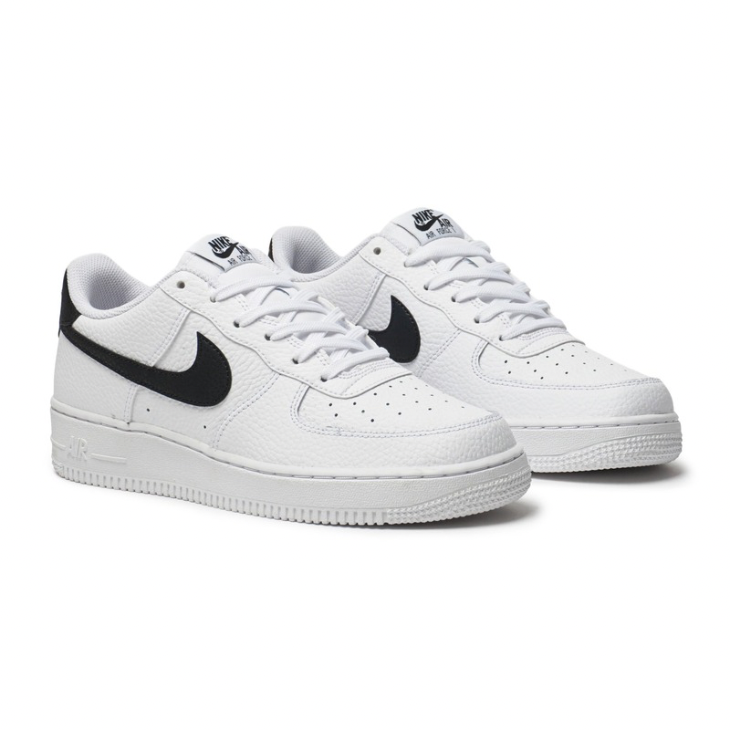 Nike Air Force 1 Low '07 White Black Pebbled Leather