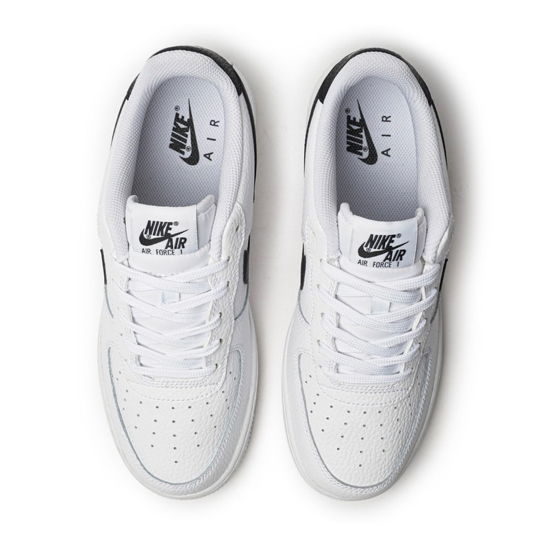 Nike Air Force 1 Low '07 White Black Pebbled Leather