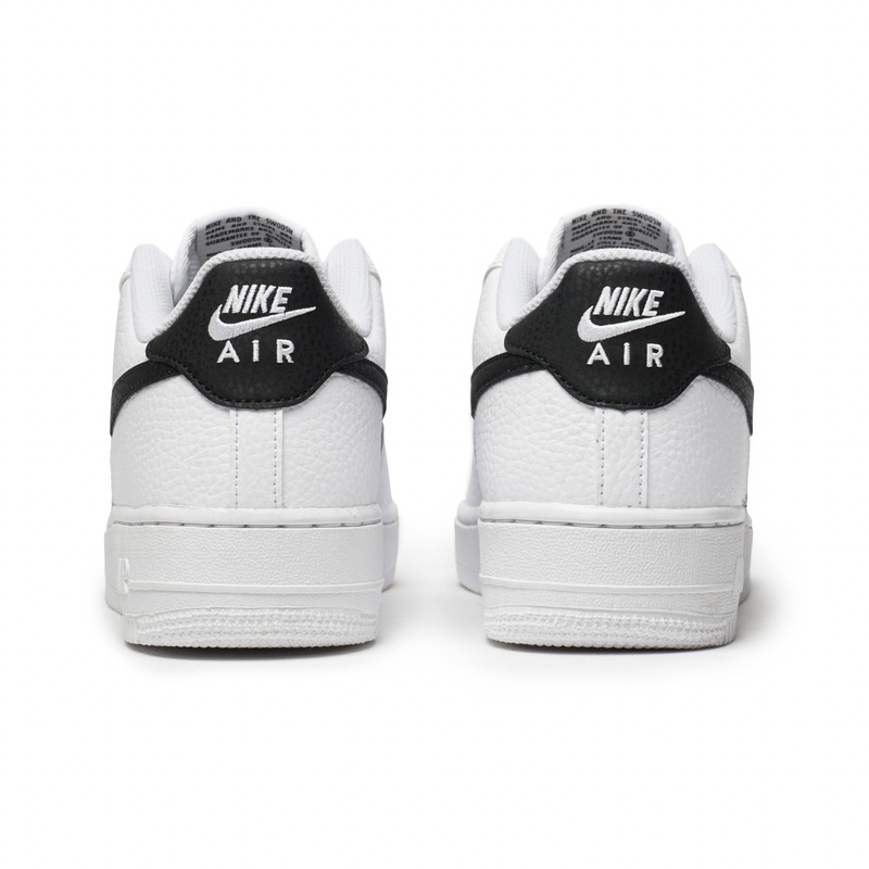 Nike Air Force 1 Low '07 White Black Pebbled Leather