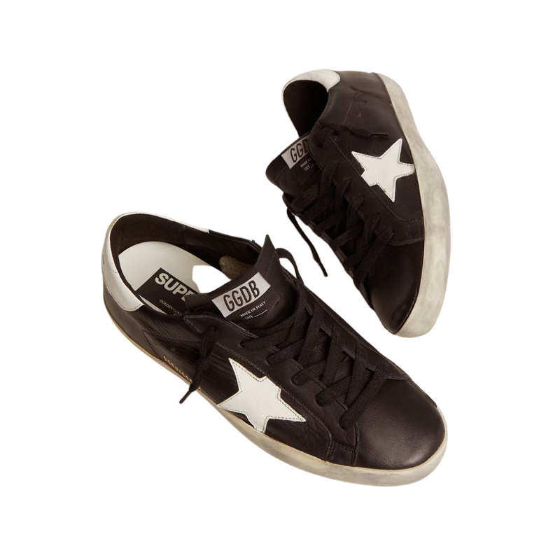Golden Goose mnen Superstar Low Top Sneakers in black