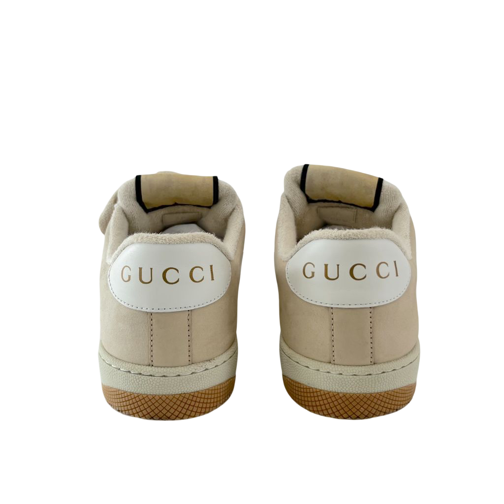 GUCCI SCREENER LEATHER SNEAKERS