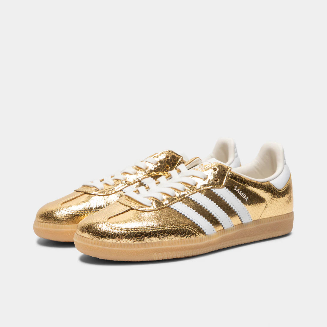 adidas Samba "Cracked Metallic Pack - Gold" sneakers