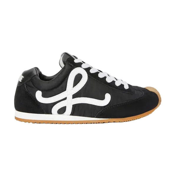 Loewe Ballet Runner 2.0 in nylon and calfskin Black \ White