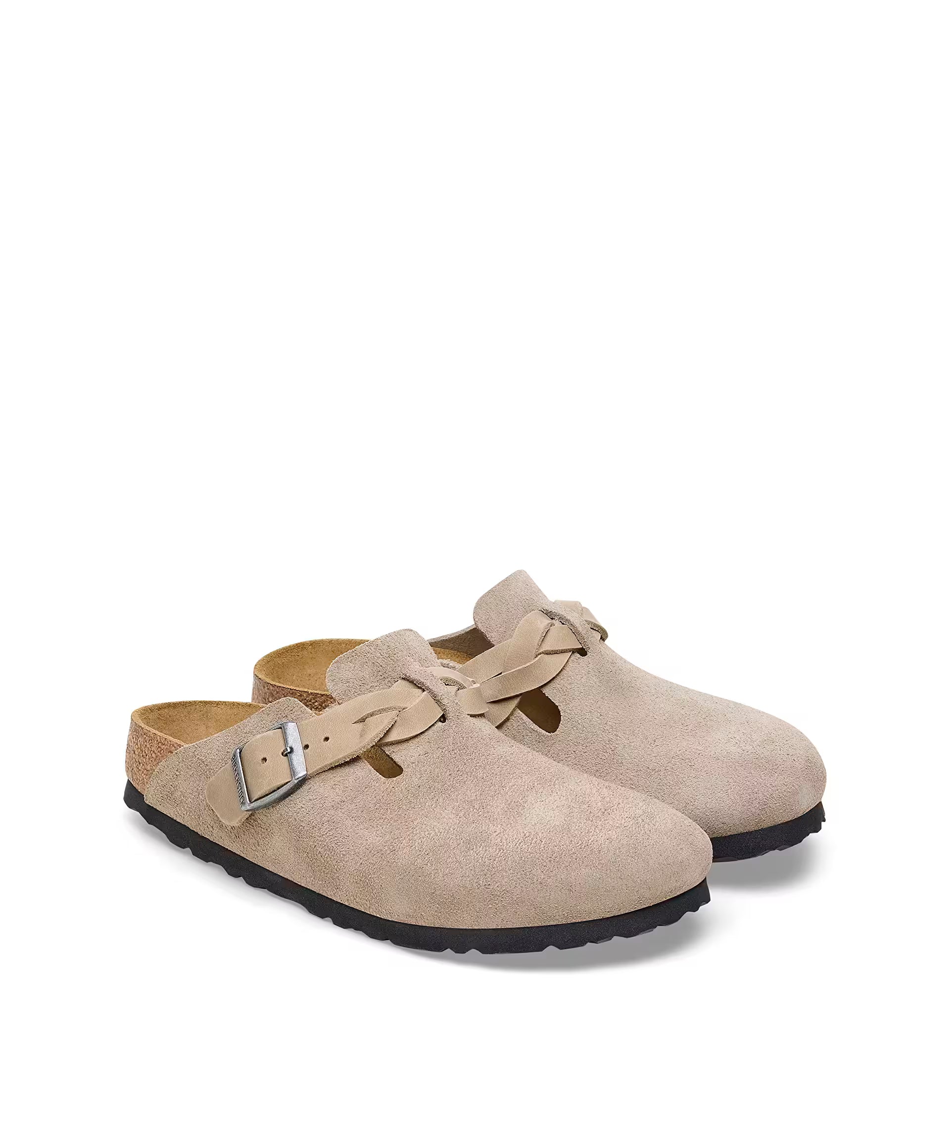 Birkenstock® Suede Boston Clogs in Shearling