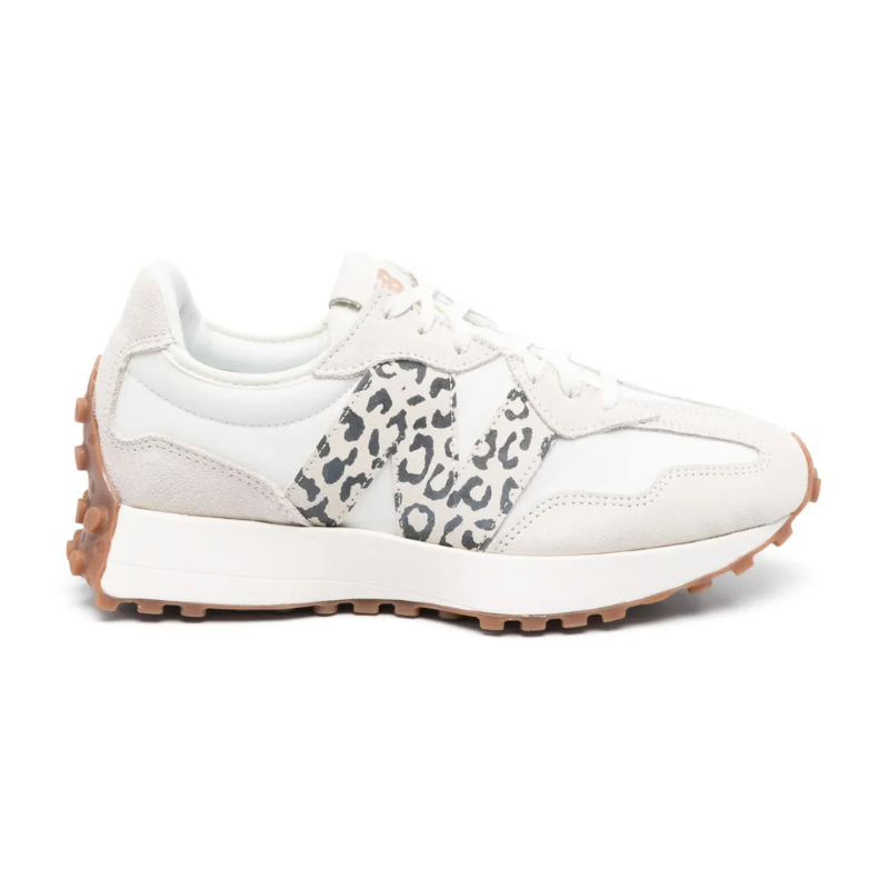 New Balance 327 leopard-print lace-up sneakers
