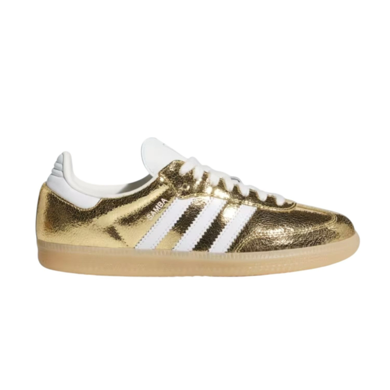 adidas Samba "Cracked Metallic Pack - Gold" sneakers