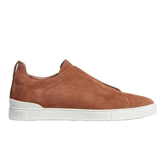 Zegna Triple Stitch Sneakers Brown