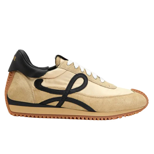 Loewe Ballet Runner 2.0 in nylon and calfskin Gold