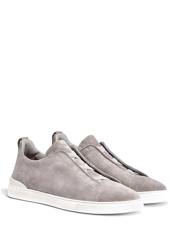 Zegna Triple Stitch Sneakers Grey