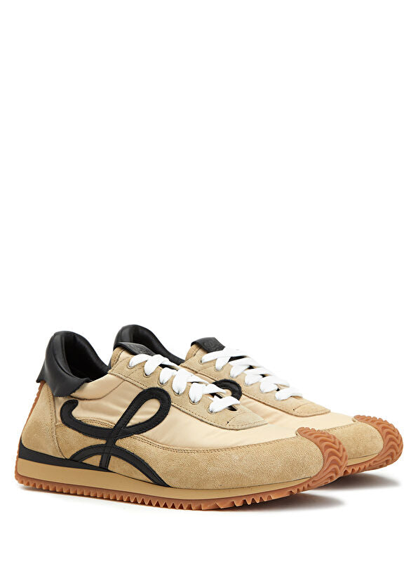 Loewe Ballet Runner 2.0 in nylon and calfskin Gold