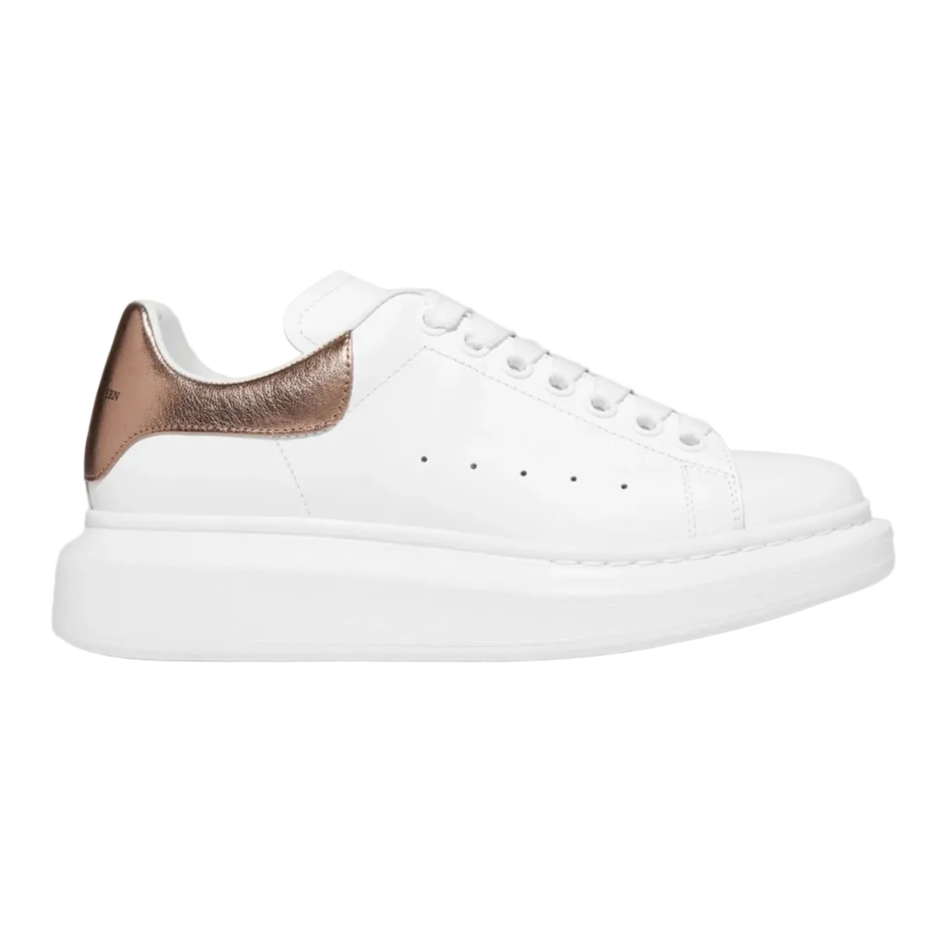 Alexander McQueen Wmns Oversized Sneaker 'White Rose Gold'