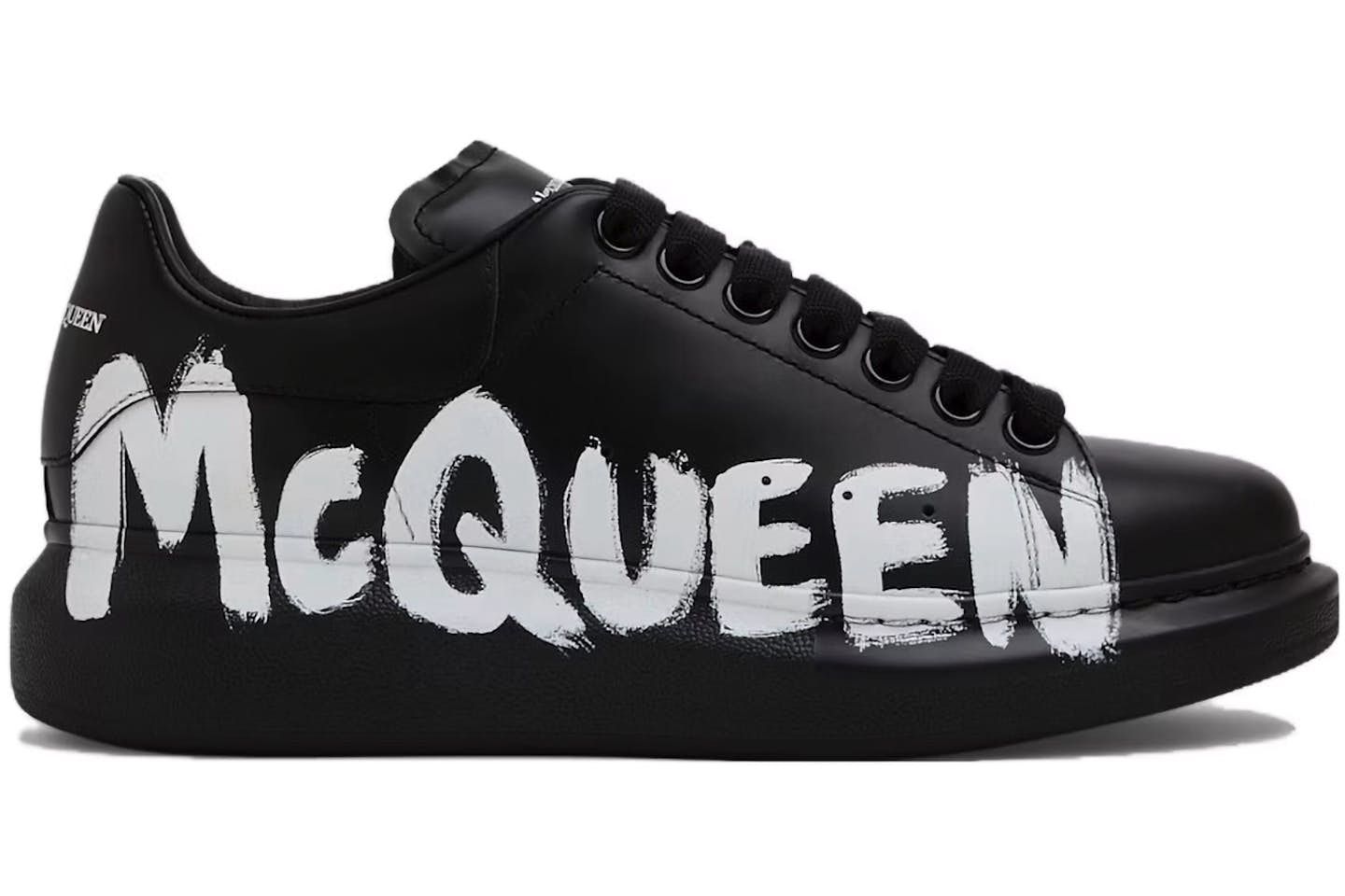 Alexander McQueen Oversized Graffiti Black White