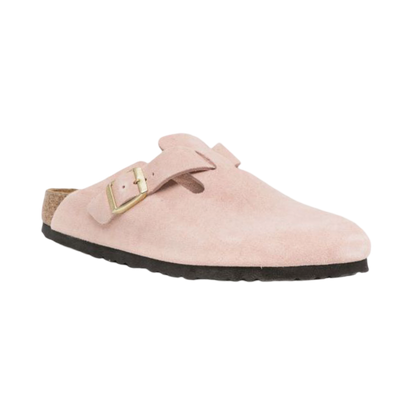 Birkenstock Boston suede pink clogs