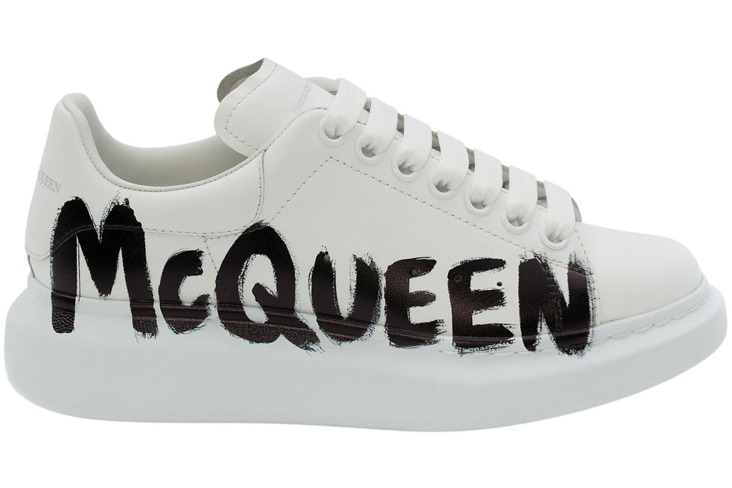 Alexander McQueen Oversized Graffiti White Black