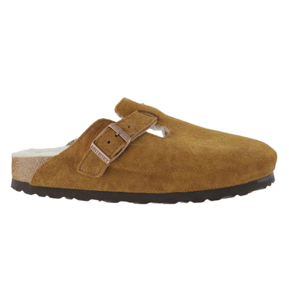 Birkenstock® Suede Boston Clogs in Shearling