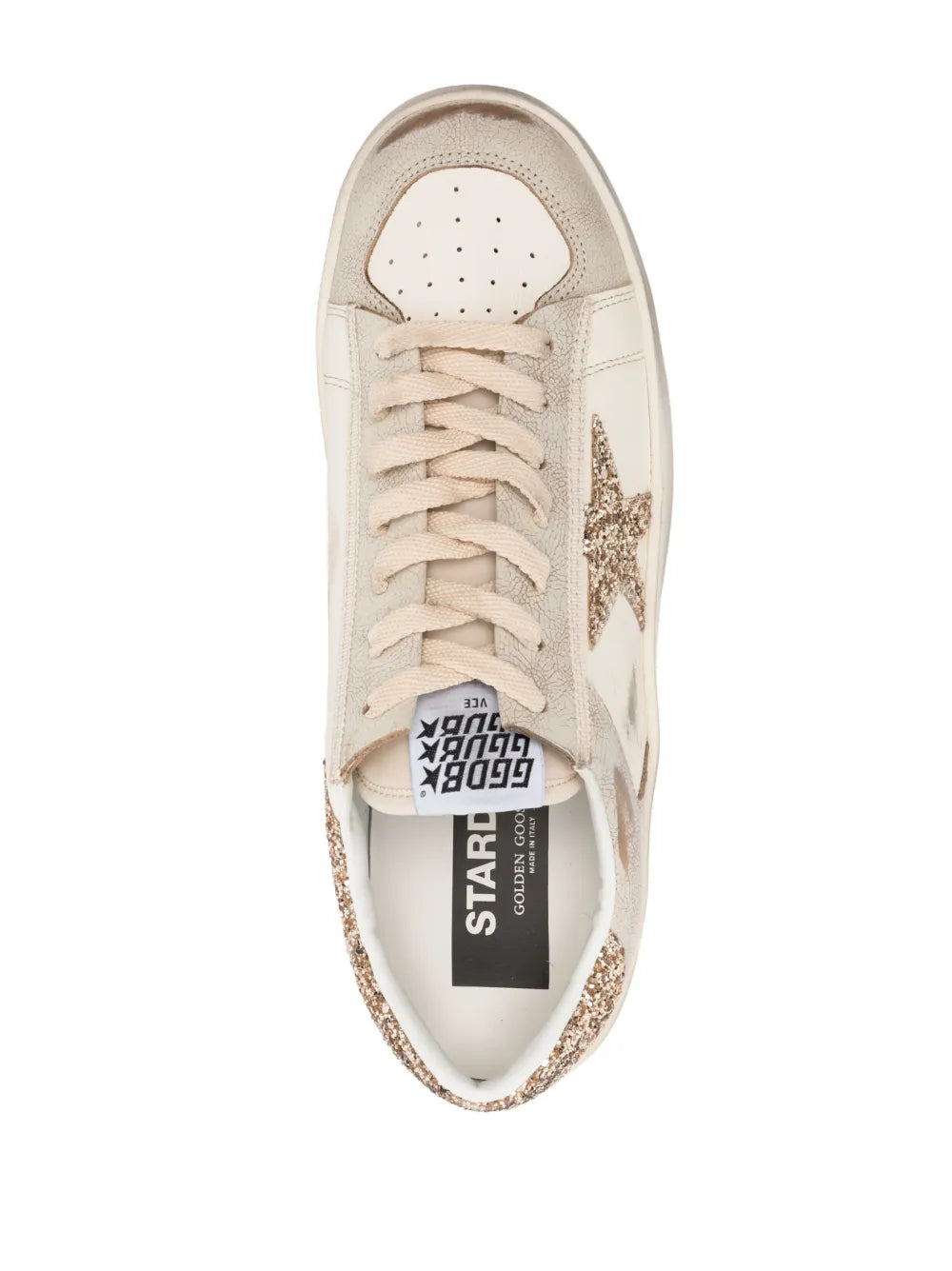 Golden Goose star-patch lace-up sneakers