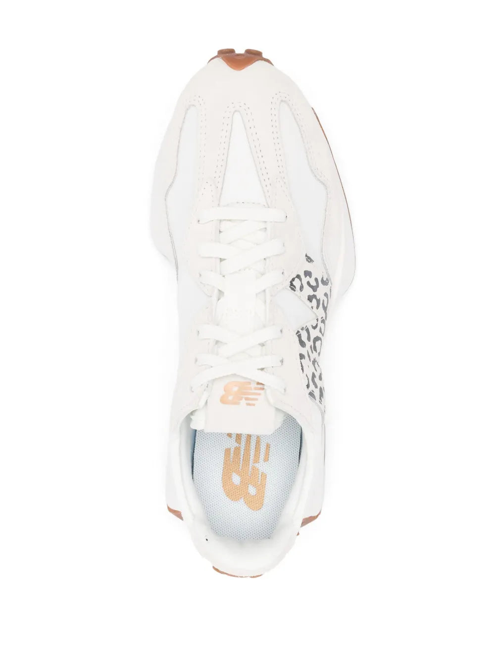 New Balance 327 leopard-print lace-up sneakers