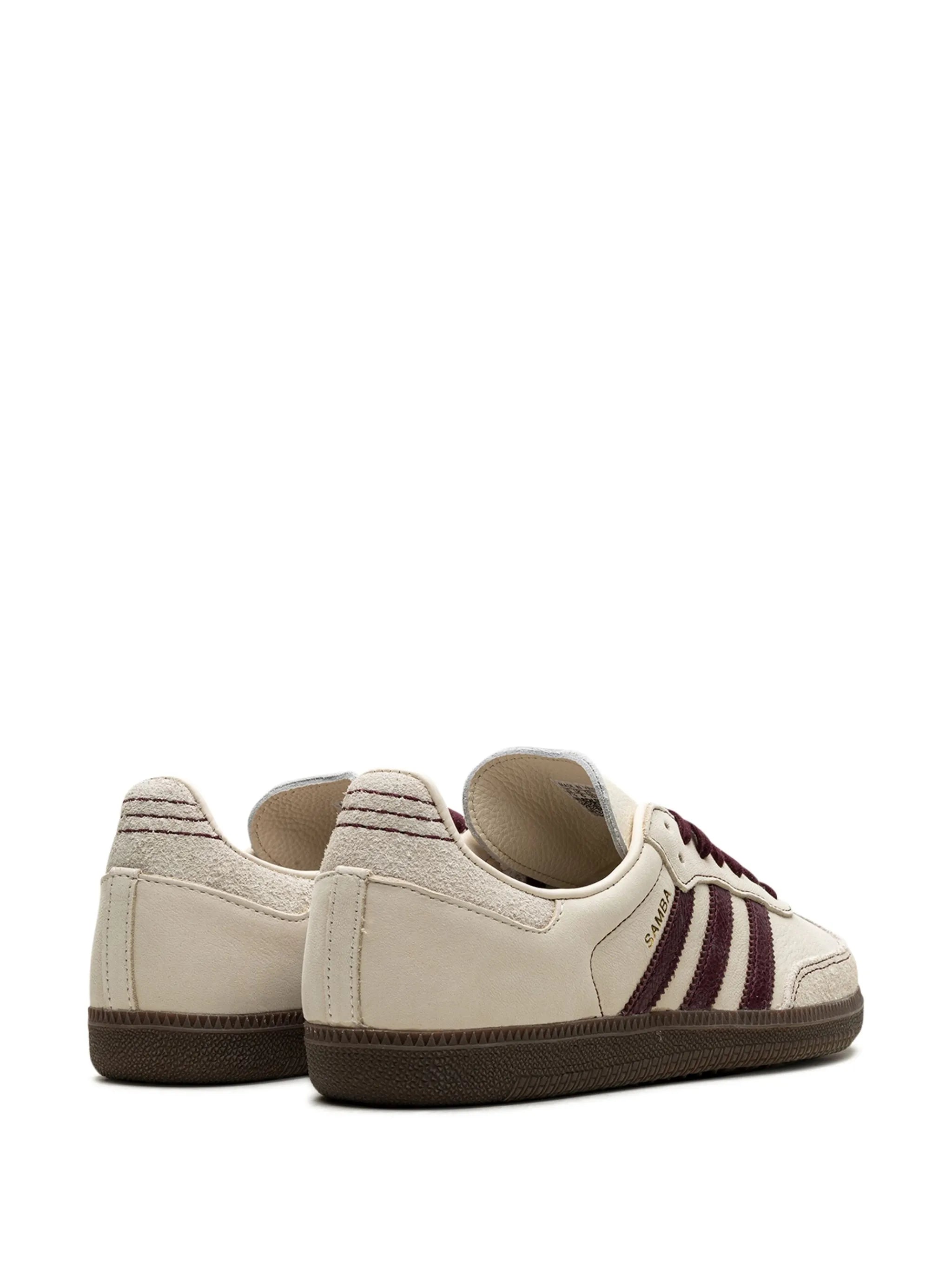 adidas Samba OG "Wonder White/Maroon" sneakers