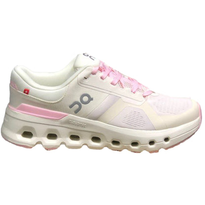 On Running Cloud Runner Shoes, White Pink, Sporty, Elegant