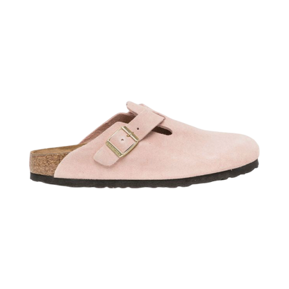 Birkenstock Boston suede pink clogs