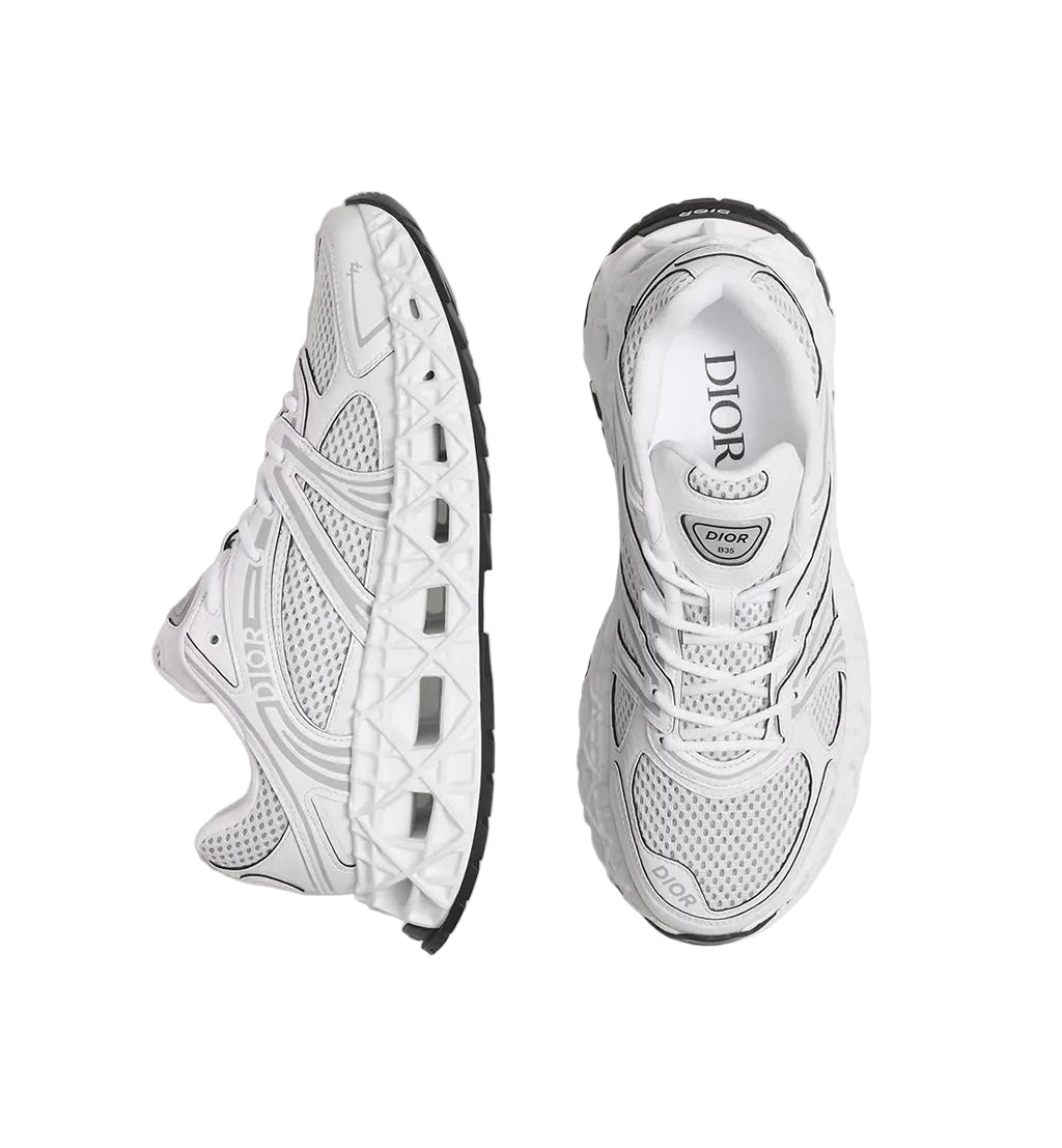 Dior B35 NXXT Sneaker White Technical Fabric and White Technical Mesh