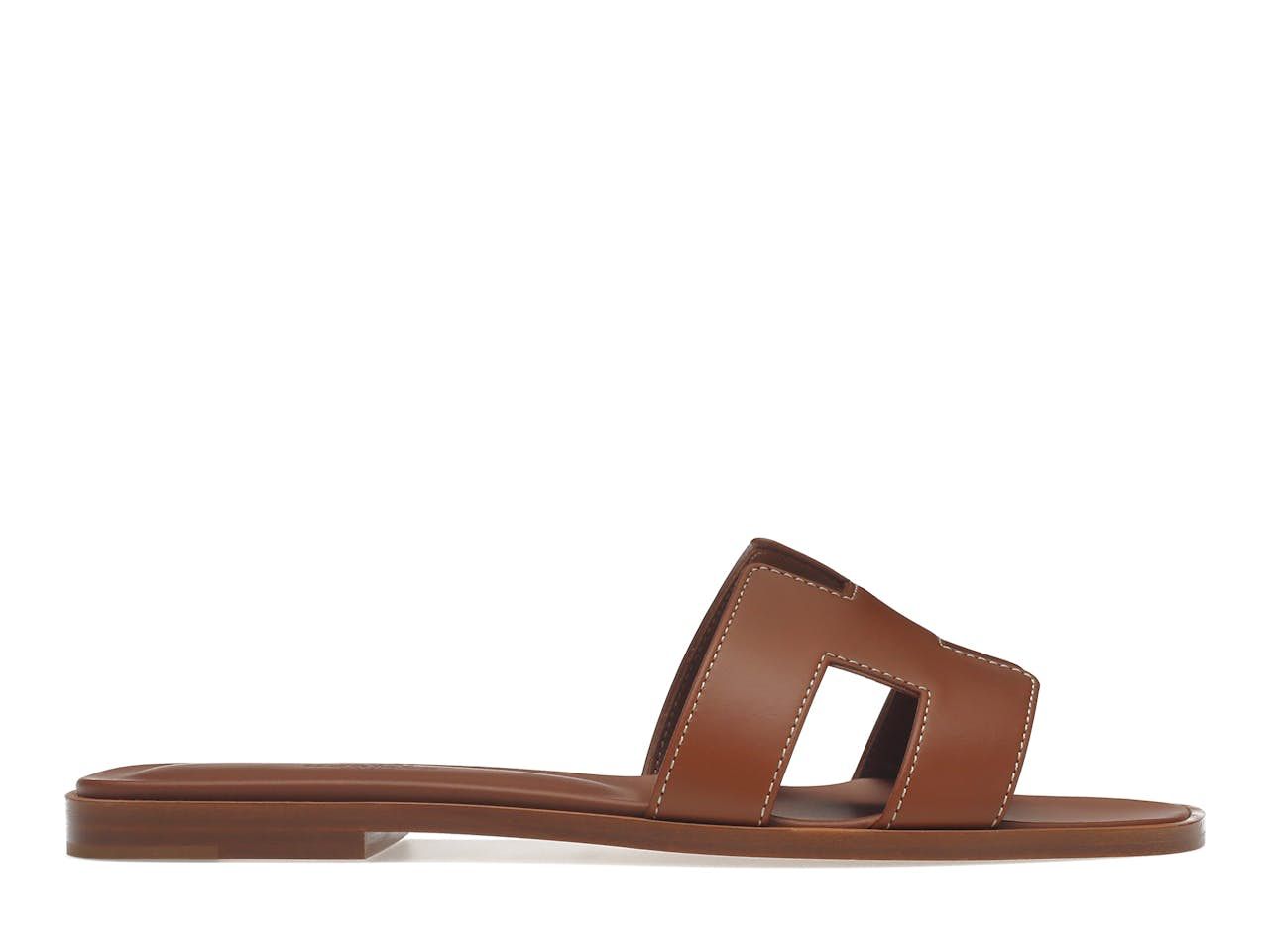 Hermes Oran Sandal Gold Box Calfskin Leather