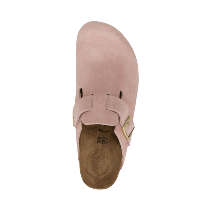 Birkenstock Boston suede pink clogs