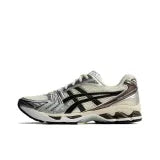 asics gel kayano 14 cream black metallic plum