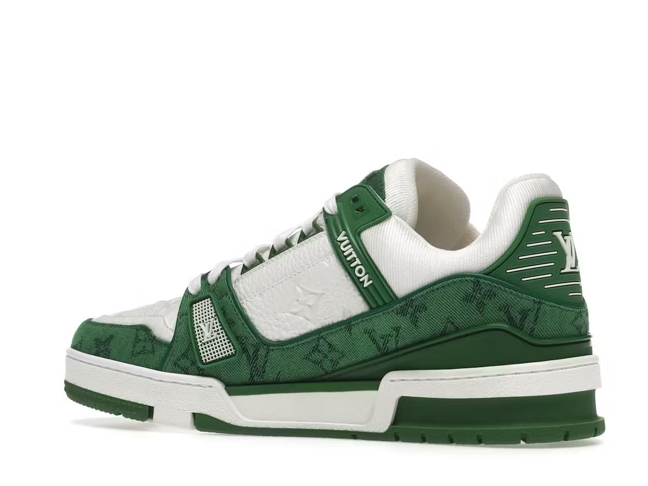 Louis Vuitton Trainer
Green Monogram Denim White
