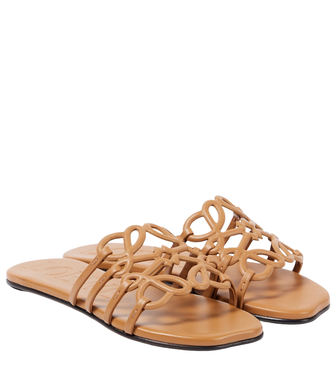LOEWE
Petal Anagram leather slides