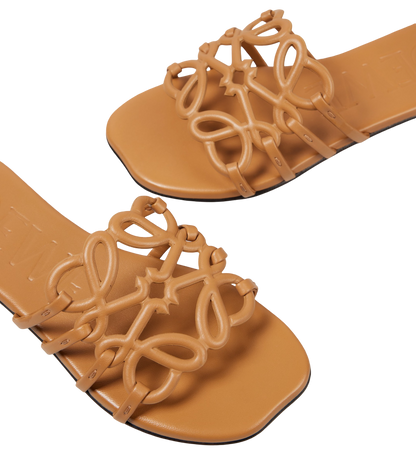 LOEWE
Petal Anagram leather slides