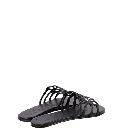 LOEWE
Petal Anagram leather slides