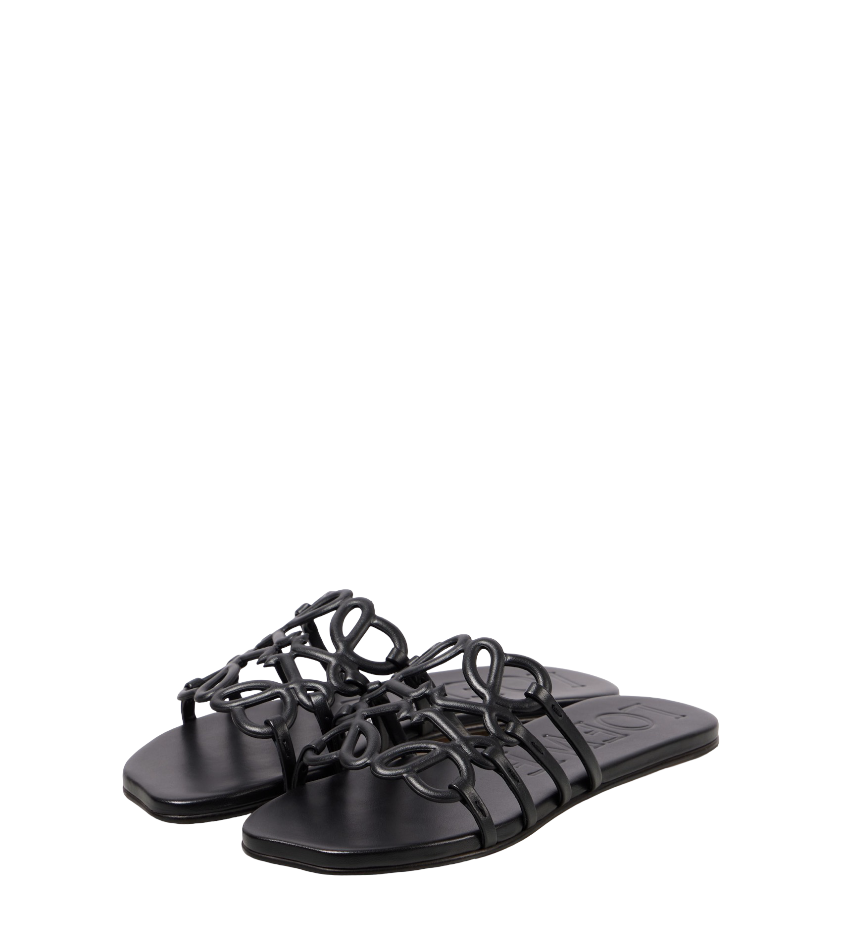 LOEWE
Petal Anagram leather slides